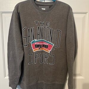 Junk Food Clothing Charcoal San Antonio Spurs Sweatshirt